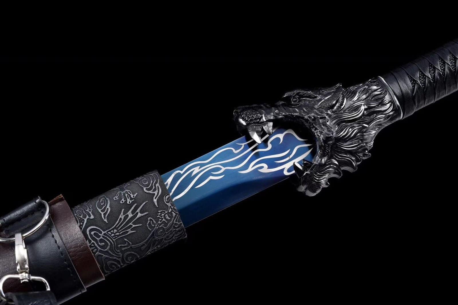 Épée chinoise bleue