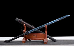 Épée chinoise bleue